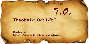 Theobald Odiló névjegykártya